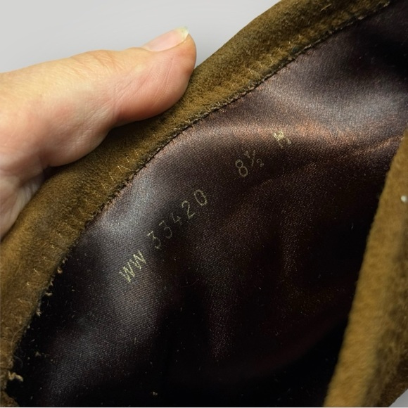 Stuart Weitzman Brown Suede Over The Knee Tie Tall Boot Size 8.5 - Picture 7 of 9